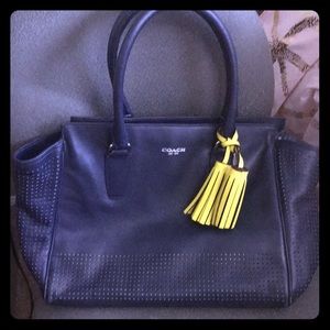 Coach Navy Handbag